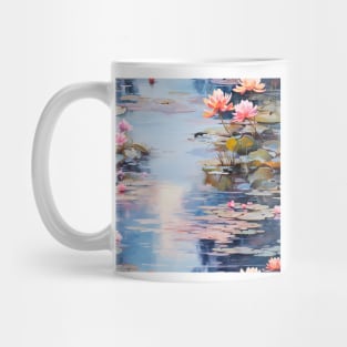 Monet Style Water Lilies 9 Mug